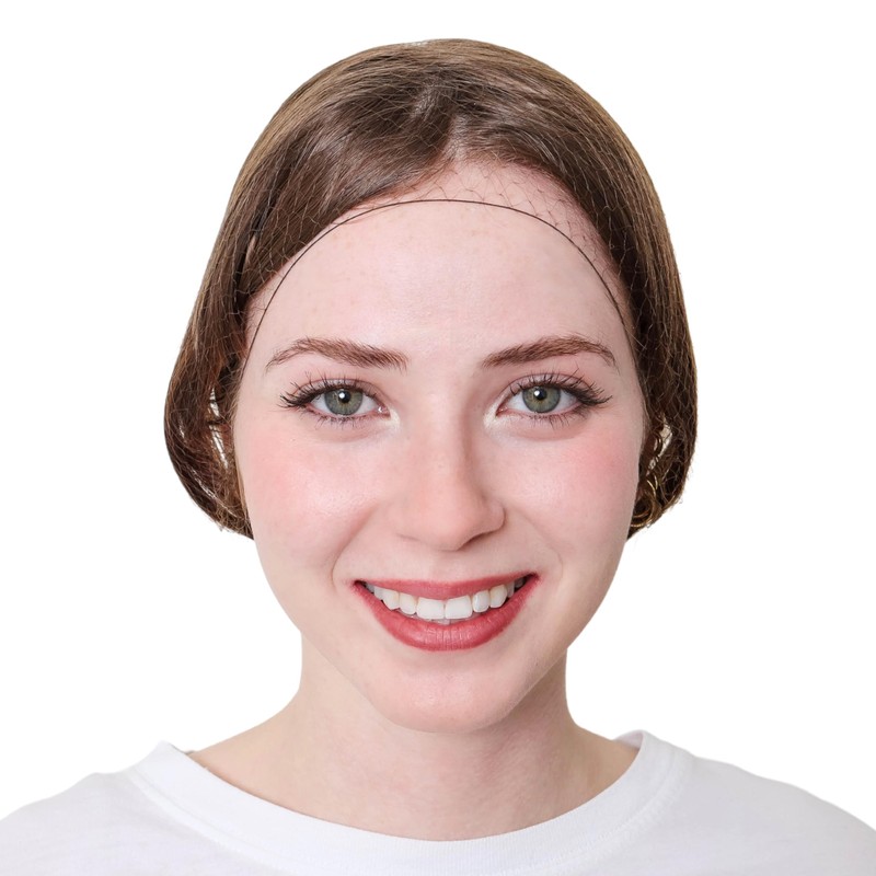 Jac-O-Net Hair Net Tiny Mesh Bouffant/Large Size, Medium Brown,1 Net