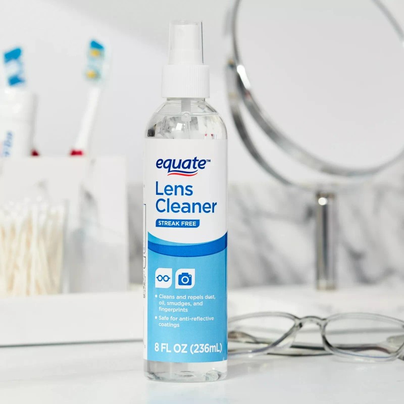 Equate Streak-Free Lens Cleaner 8 oz Spray Bottle, 1 Count