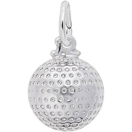 Sterling Silver Golf Ball Charm