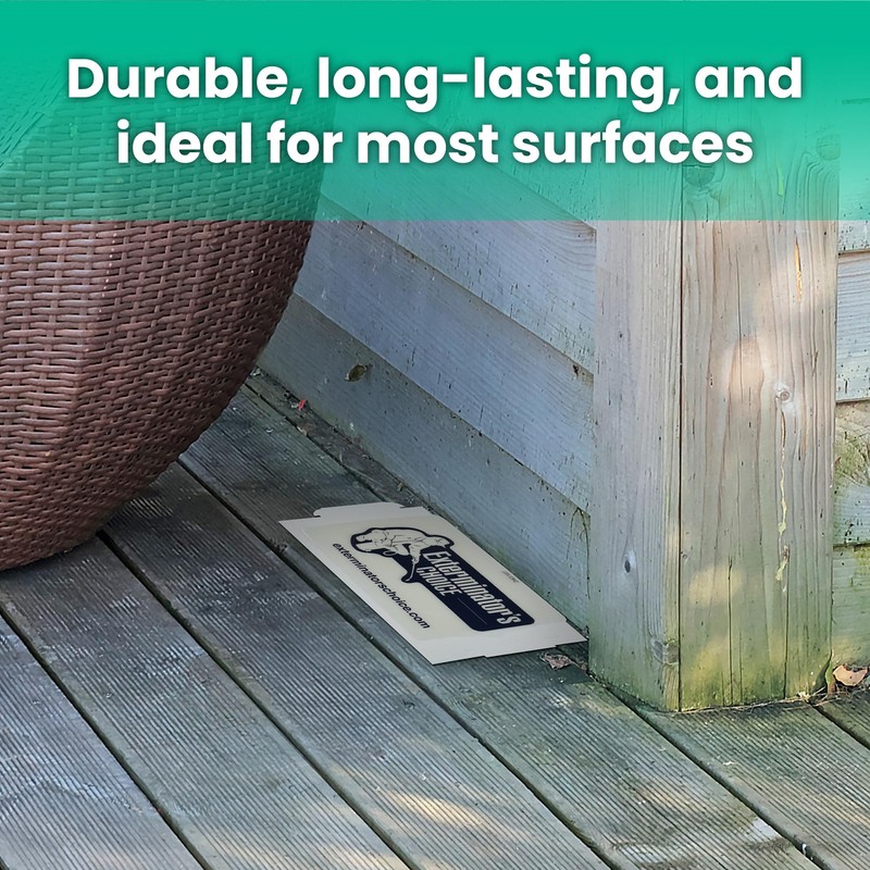 Exterminators Choice Large White Sticky Glue Boards for Insects -