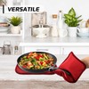 HOMWE Silicone Oven Mitts and Pot Holders for Kitchen &