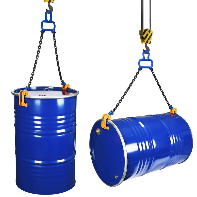 AIindu 55 Gallon Drum Lift -Chain Drum Lifter- 2200 lb