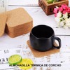 Posavasos de Corcho,30 Piezas Coasters,Posavasos de Bebidas Portavasos Reutilizables Absorbentes