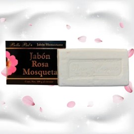 Jabón De Rosa Mosqueta Antiedad Natural 100g Bella Piel I Limpiador En Barra Facial Y Corporal I Combate Impurezas I Uso Diario
