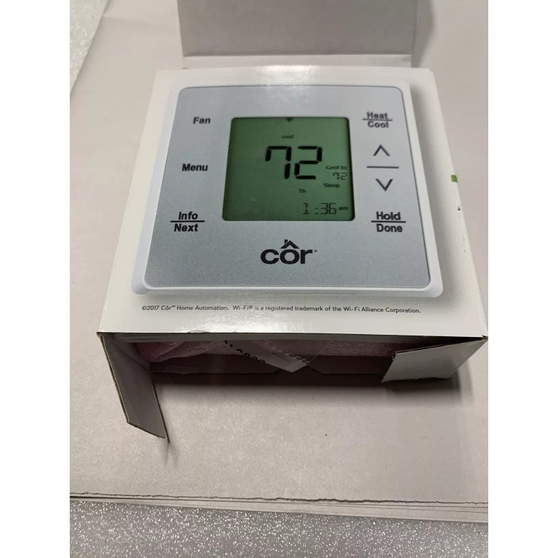 Carrier COR 5C PROGRAMMABLE THERMOSTATS (Wi-Fi Enabled) TSTWHA01 **NEW**
