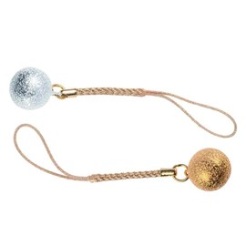 QIKEJI Water Chime Keychain, Amulet Water Chime, 2-Color Set, Strap, Music Box Bell, Wish, Portable Strap, Amulet, Water Drop, Silver, Evil-Avoiding Amulet, Gentle, Healing Sound, Good Luck, Fortune