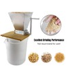 FERRODAY Malted Grain Mill - 2 Roller Stainless Steel Crusher,