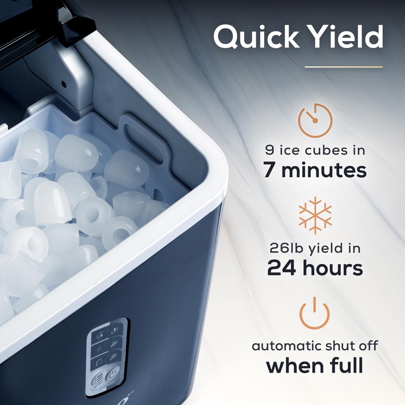 Igloo Automatic Ice Maker, Self- Cleaning, Countertop Size, 26 Pounds