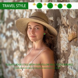 WGXIA Jade Grün Ohrstecker, natürliche runde Perlen Achat Smaragd Granat Obsidian Edelstein Ohrstecker Ball Jade Schmuck Geschenk (grün Achat-Gold-6mm)