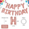 Happy Birthday Balloons, 16 Inch Aluminum Foil Happy Birthday Banner