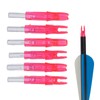 6Pcs Lighted Arrow Nocks High Visibility High Light Transmittance Waterproof