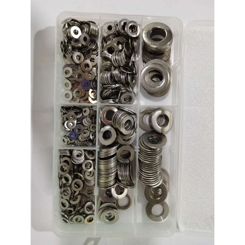 Michass 720 Piece Washer Set, Stainless Steel, Flat Washers, Locking
