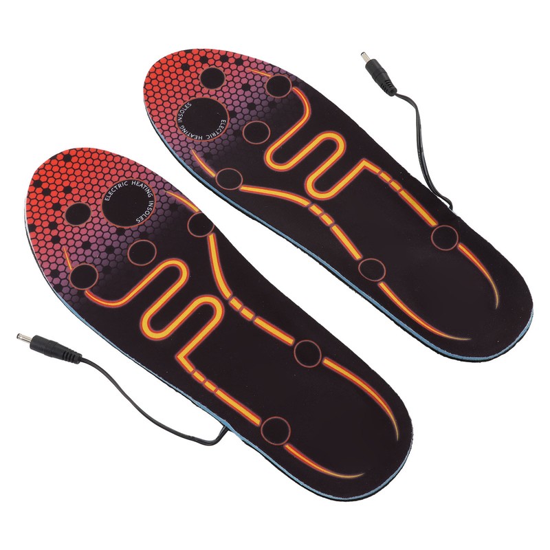 Heated Insoles USB Electric Heating Foot Warmer Washable Easy Control