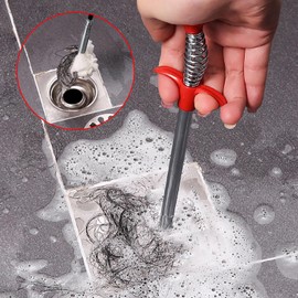 zoerbufan Drain Unblocker Tools, 160 CM Claw Pick Up Tool, Drain Snake Drain Rods Lifting Grab Grabber Kitchen Sink Cleaning Hook Pipe Dredging Tool for Kitchen Sink Bathroom Shower