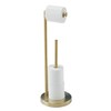 Toilet Paper Roll Holder Stand, NEWRAIN Bathroom Free Standing Toilet