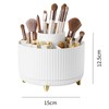 360° Rotating Makeup Organizer for Vanity – Multi-Compartment Cosmetic Storage