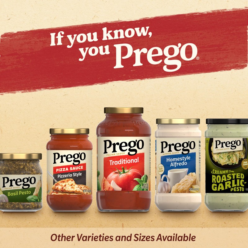Prego Cheesy Bacon Cheddar Cheese Sauce, 14.5 oz Jar, 12