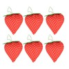 20pcs Sewing Pin Cushion Cotton Soft Lightweight Cute Strawberry Shaped