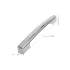 NOLITOY Freezer Handle Cabinet Handles Fridge Refrigerator Freezer Door Grip Commercial Refrigerators Parts Fridge Accessories Plastic Silver