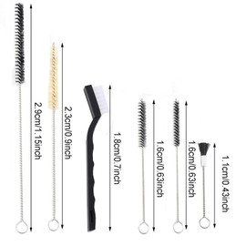 Ismeally 17Pcs Spray Gun Cleaning Kit, Spray Gun Cleaning Brush Set Airbrush Cleaning Kit for Cleaning HVLP Paint Guns, Air Tools, Gravity, Detail, Airbrush, Tattoo Equipment