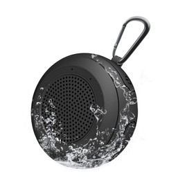 CYBORIS IPX7 Waterproof Outdoor Bluetooth Speaker Swimming Pool Floating Portable Mini Speakers Wireless 5W with Microphone & TWS for Beach, Bathroom, Home, Shower (Black)