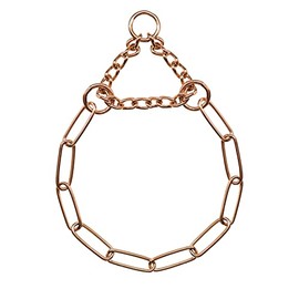 Sprenger Dog Necklace with Pull Chain 3 mm I CUROGAN Dog Collar for Longhaired Dog Breeds up to 55 kg (58 cm)