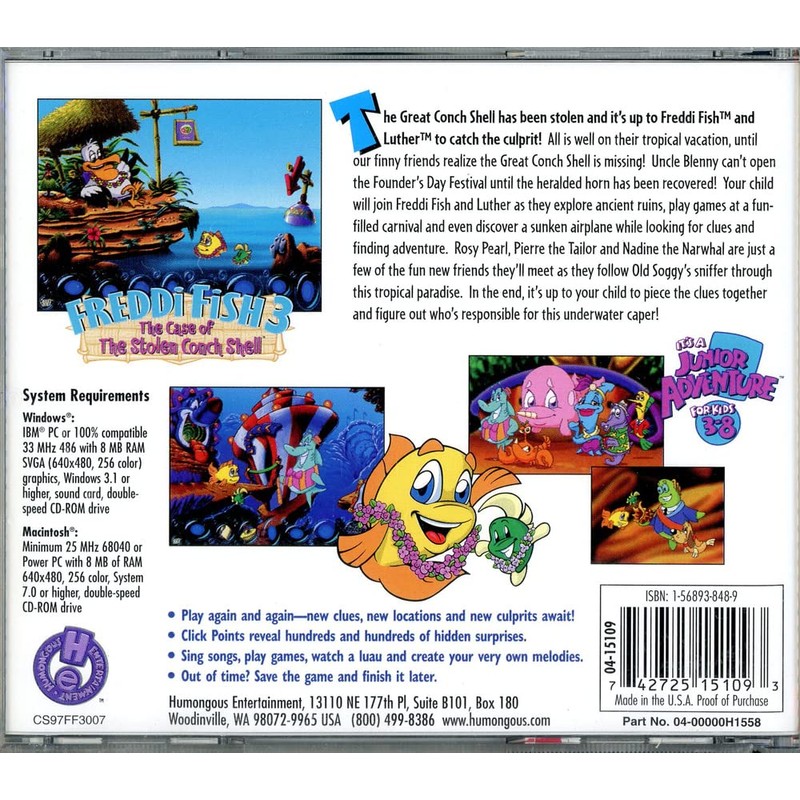 Freddi Fish 3 the Case of the Stolen Conch Shell