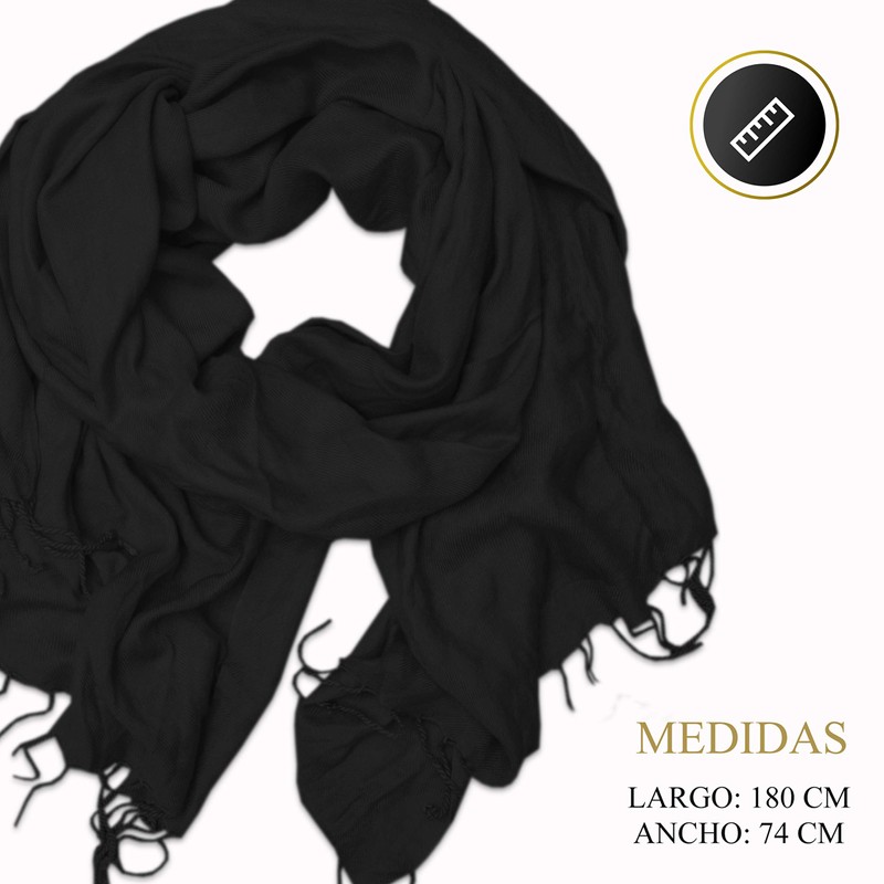 Vedicci Pashmina para Mujer con Acabado Suave y Ligero -