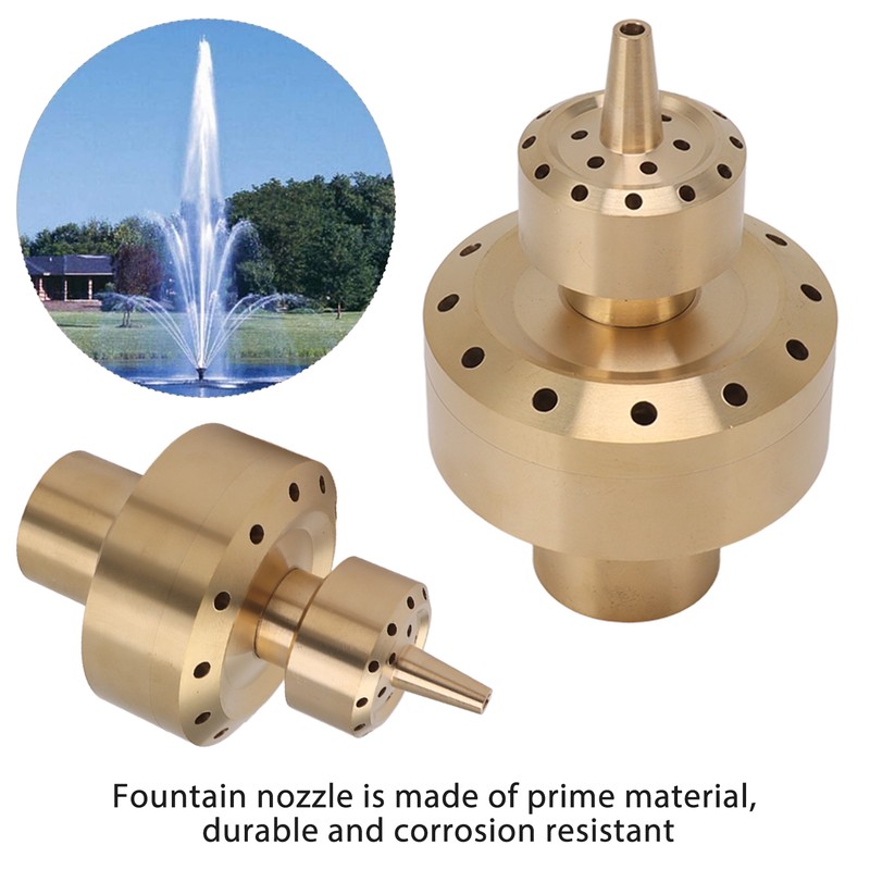 Copper Double Column Fountain Nozzle Music Fountain Landscape Scenery Nozzle
