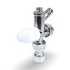 Wärmer System 15mm x 1/2 Angled Radiator Valve, Lockshield Angled