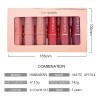 6 Colores De Lápiz Labial Mate De Terciopelo Líquido Mix