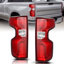 TUSDAR LED Tail Light Assembly Compatible With 2019 2020 2021 2022 2023 Chevy Silverado 1500 2500HD 3500HD Taillights Brake Rear Lamp with Bulb and Harness Driver & Passenger Side