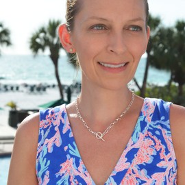 Choker Necklace Toggle Clasp in Sterling Silver (17 inches)