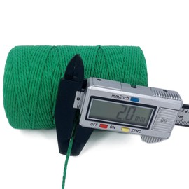 Twine String,500 Feet Cotton Butchers Twine String Cooking Kitchen Twine for Crafts Roasting Gift Wrapping DIY Decoration Gardening Packing Materials,Green