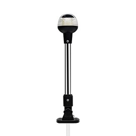 KAZINSKI Boat Stern Light Anchor Light Stern Light for Boats, White Boat Navigation Lights LED Waterproof IP67, Rear LED Marine Running Lights for Pontoon, Jon Boat, Fishing Boats (12 Inch)