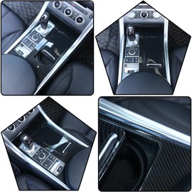 ABS Carbon Fiber Style Plastic Center Console Panel Cover Frame Trim 3pcs for Land Rover Range Rover Sport 2014-2017 Left Hand Drive Accessories