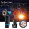 Maxmartt Cordless Angle Grinder, 19500rpm Cordless Grinder with 1pcs 12V