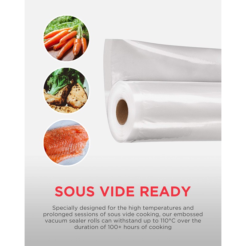 SousVideTools SVT-07001 28cm x 6m Vacuum Sealer Rolls (Pack of