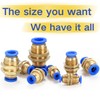 Annegk Pneumatic Connector Pneumatic Bulkhead Fitting Push In Fitting Bulkhead