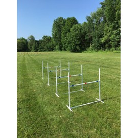 Dog Agility Travel Jump Set | 4 Bar Jumps Total
