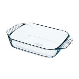 Pyrex Optimum Glass Rectangular Roaster High Resistance Easy Grip 27x17 cm, 1