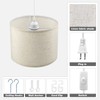 KUAUGST Plug in Pendant Light, 15 FT Hanging Lamp with