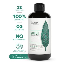Birdman MCT Oil Ácido Caprílico de Coco | Keto y Paleo Friendly | Sin Sabor | 420ml