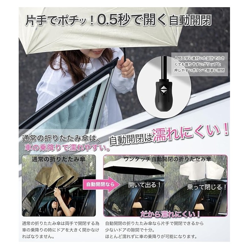 GDEEL Parasol, Folding Umbrella, One-touch Automatic Open and Close, Umbrella