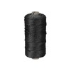 sourcing map Twisted Mason Line Nylon Twine String Cord Black
