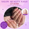 Lifextol 216PC White French Tip Press on Nails Short Fake