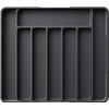 Kitsure Cutlery Tray for Drawer, Extendable Drawer Organiser, Large, Black,