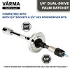 VÄRMA Dual-Drive Palm Ratchet Set (2Pcs) – Compact 1/4" Micro