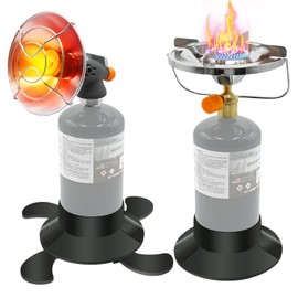 Portable Propane Heater & 1-Burner Stove Set, Tabletop Propane Heater and Adjustable Portable Propane Stove, 13000 BTU Heater + 8500 BTU Burner, Ideal for Outdoor Camping, Hiking, Fishing, Backpacking