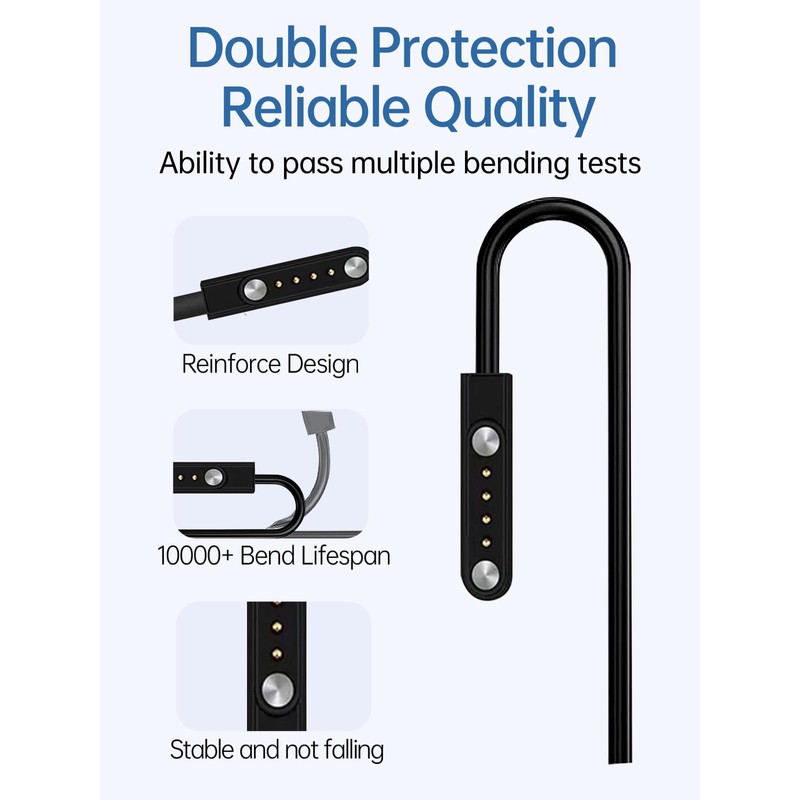 WUNIAK Charging Cable for Johiear Bone Conduction Headphones Waterproof, Magnetic